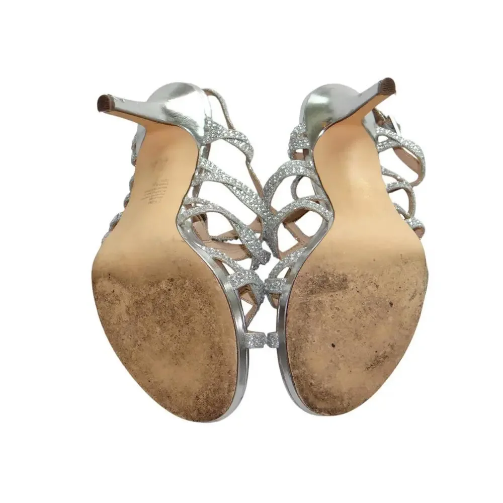 I. Miller Women's Silver Rhinestone Strappy‎ Sandals
